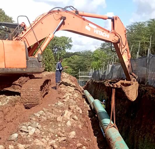 Ganesh construction company general pipeline installation, road construction & engineering works in Kenya
